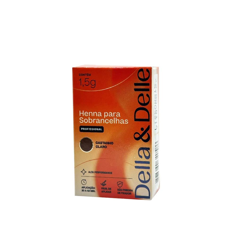 Henna Della e Delle Castanho Claro 1,5g