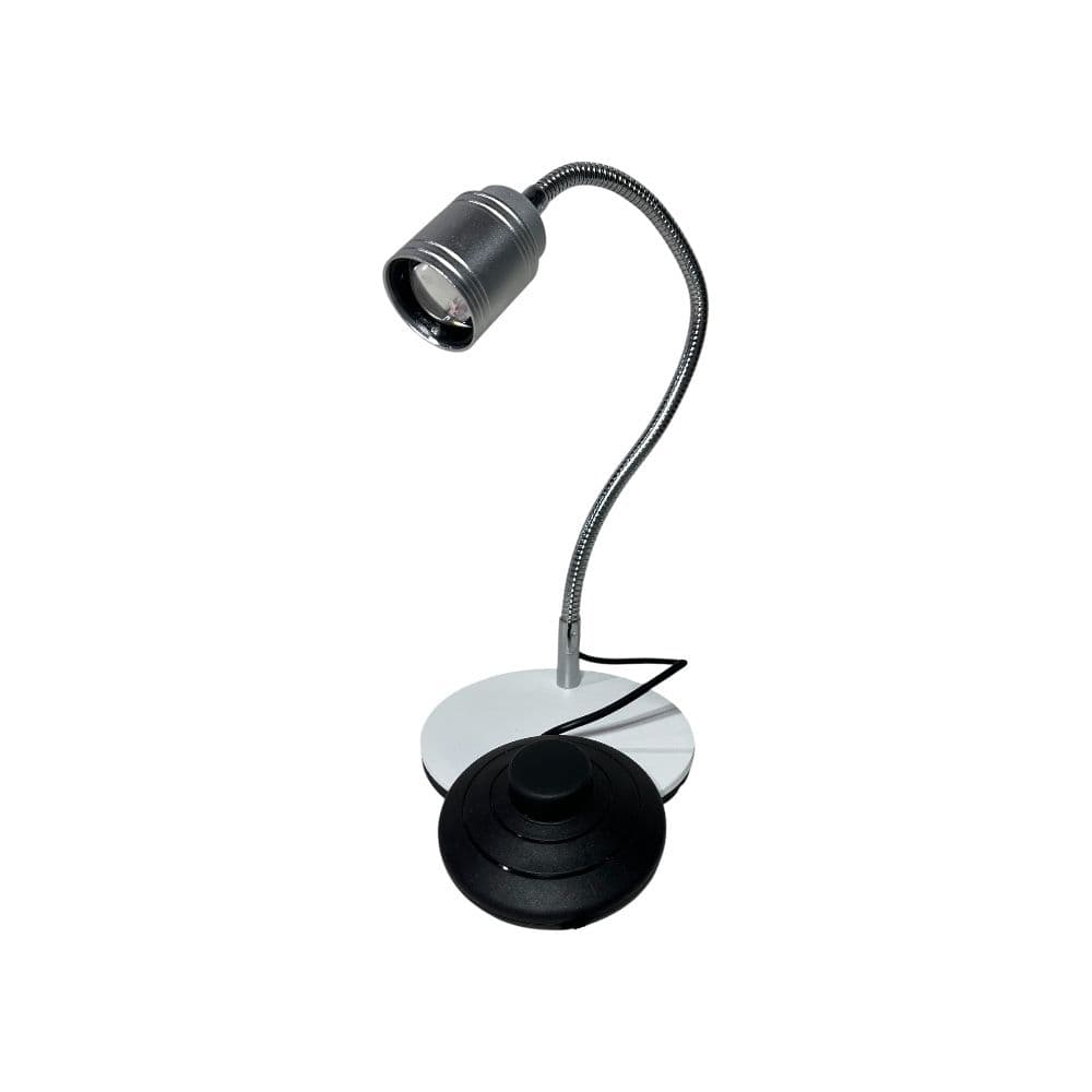 Lanterna Led Uv com Base e Pedal Prata