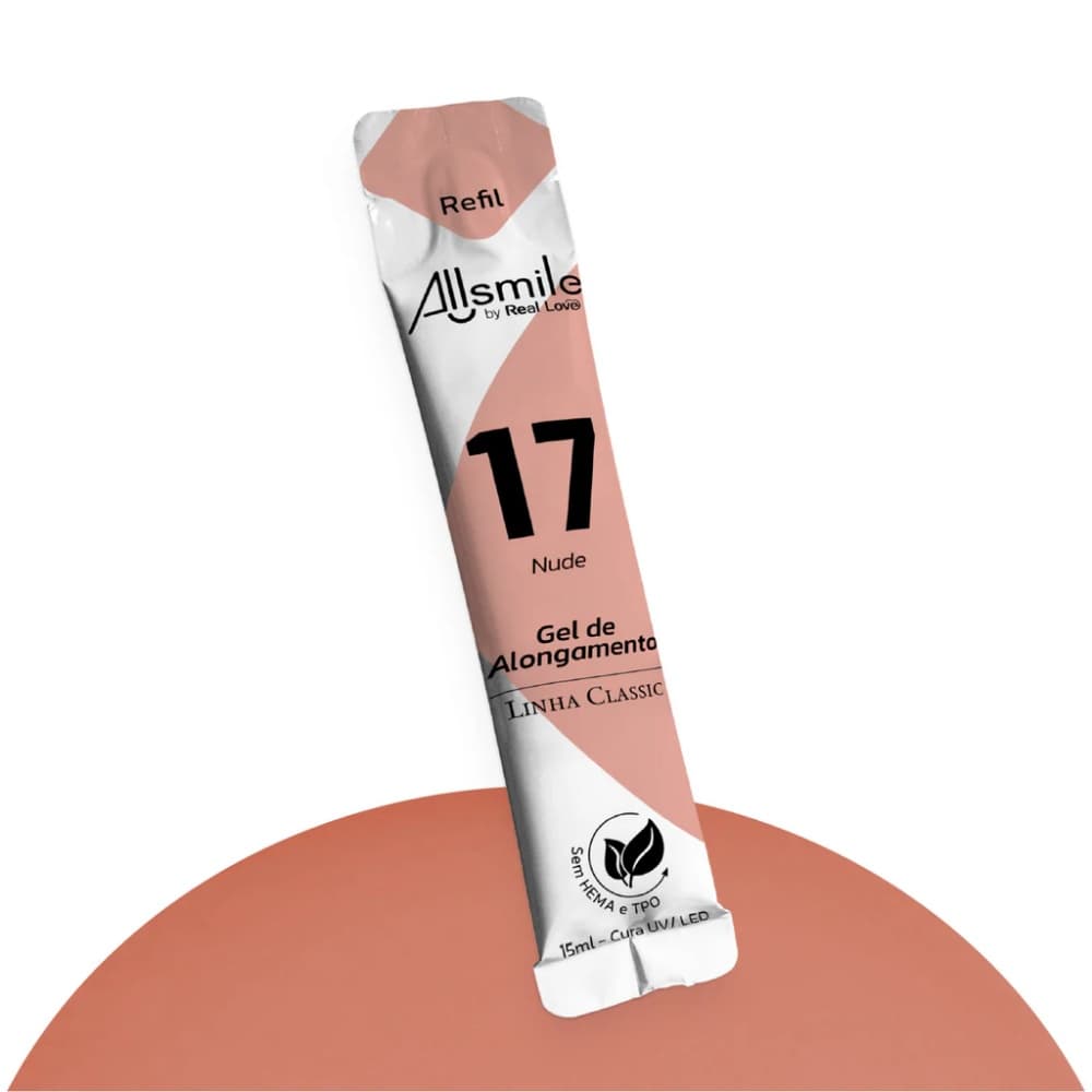 Gel Allsmile by Real Love Nude 17 Refil 15ml