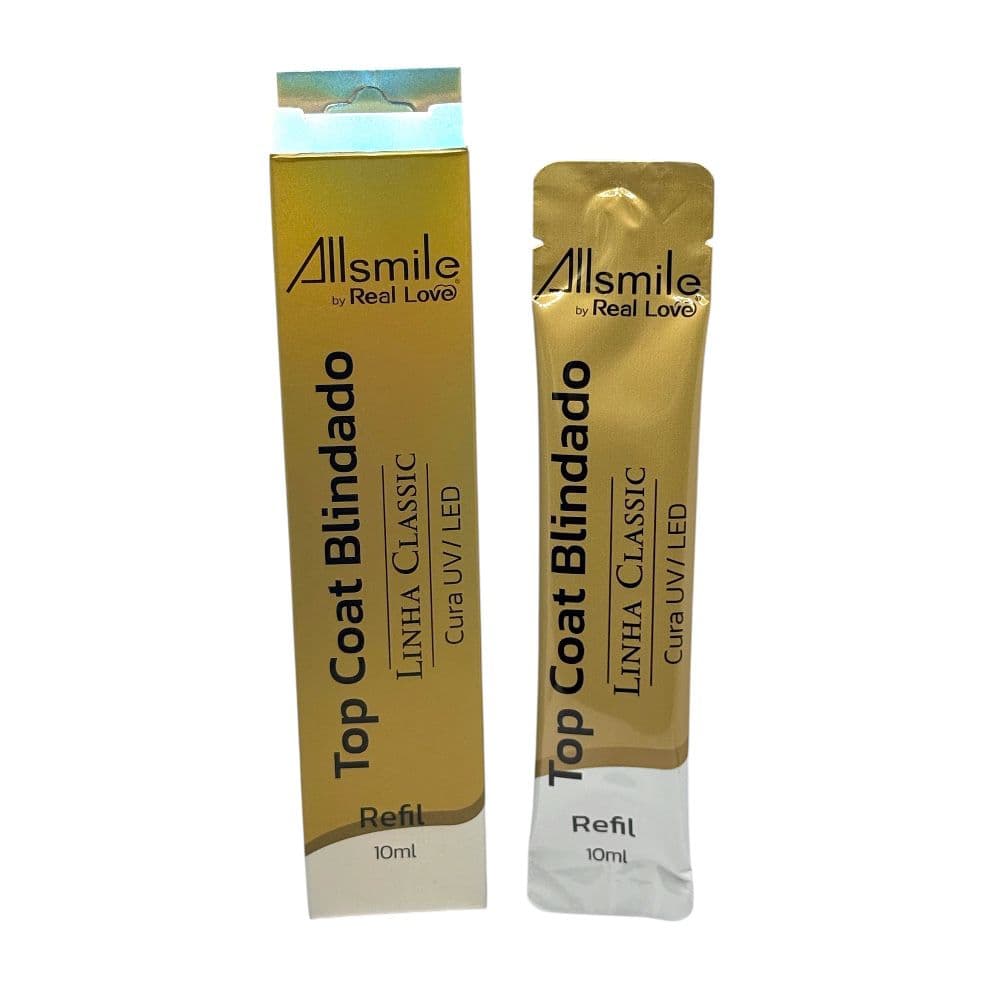 Top Coat Blindado Real Love by Allsmile Refil 10ml