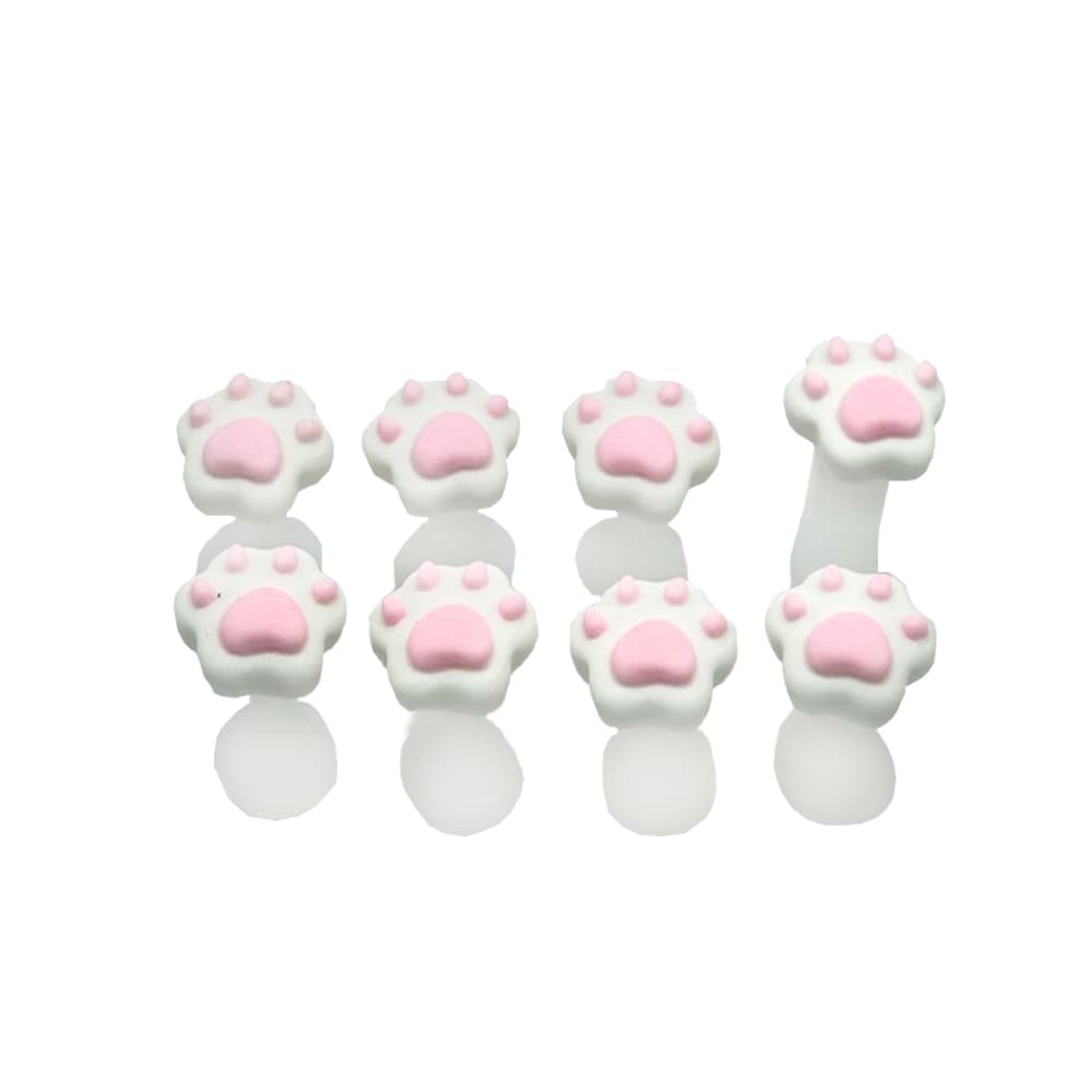 Kit Separador de Dedos Gatinho Branco 8 unidades