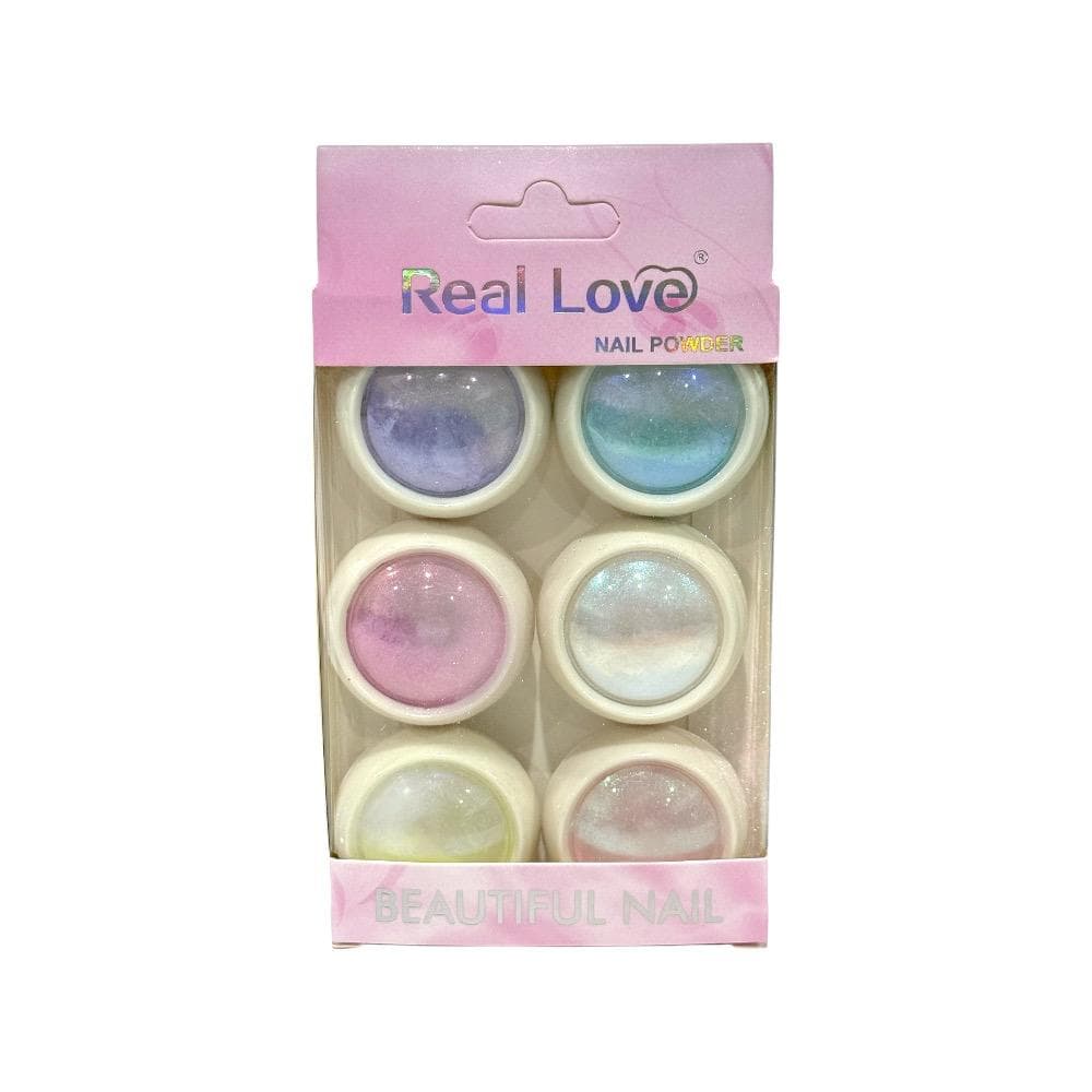 Kit Po Cromado Colorido 01 Real Love 6 unidades