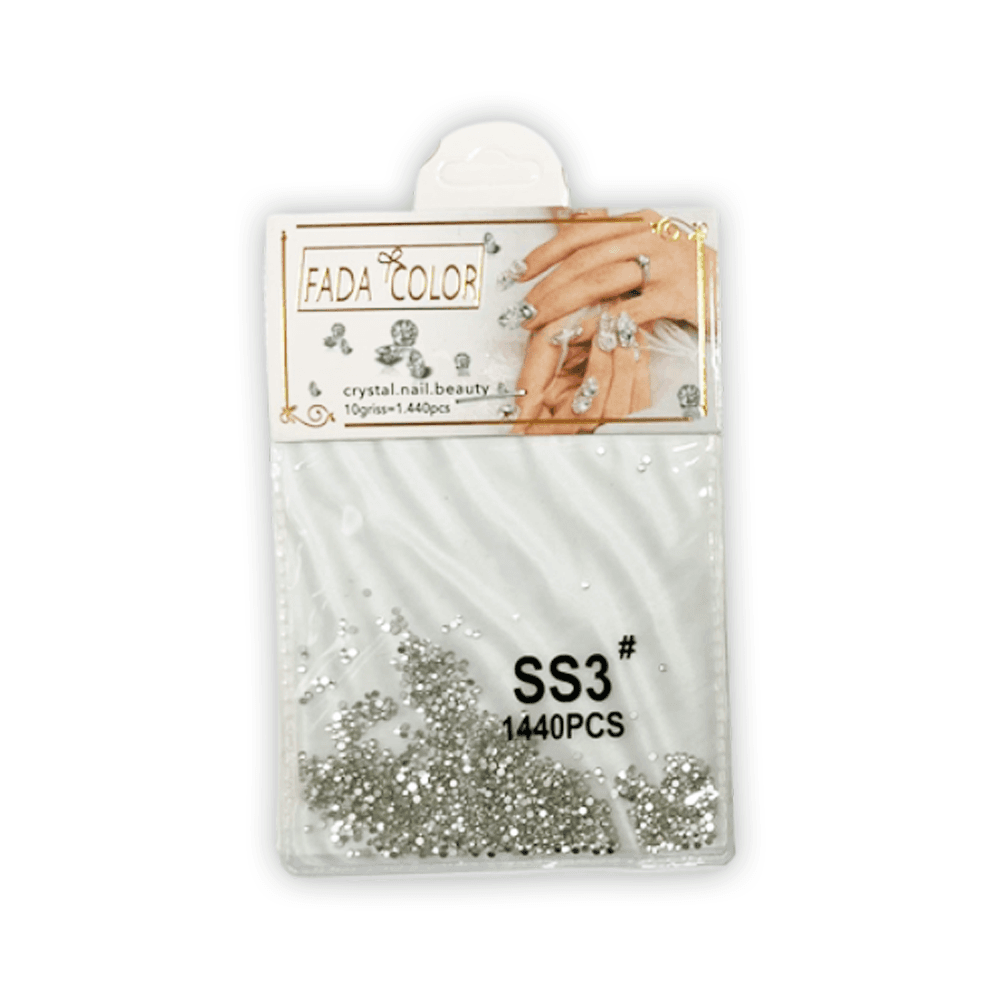 Strass Fada Color SS3 Prata 1440 peças