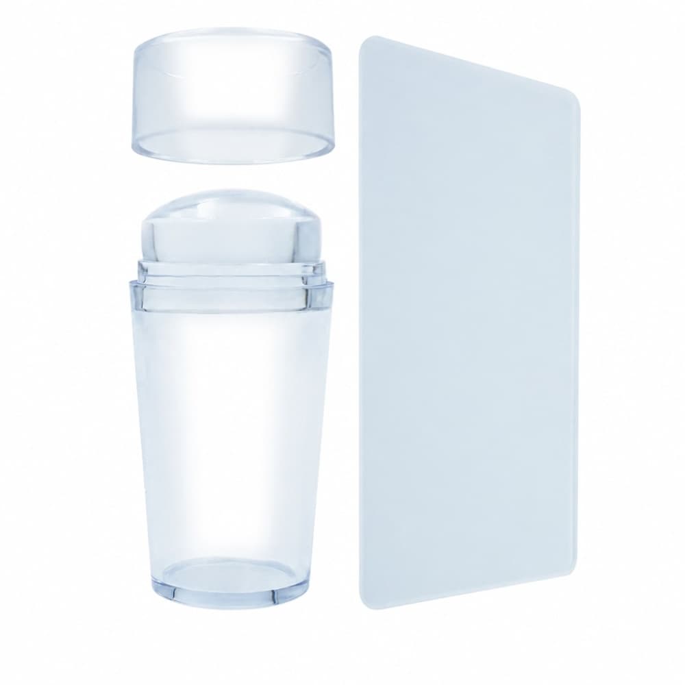 Carimbo de Silicone Médio com Placa Transparente