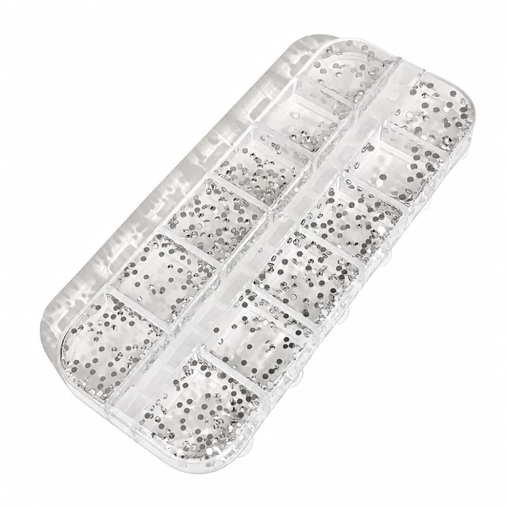 Kit Strass Leefen Prata 12 unidades