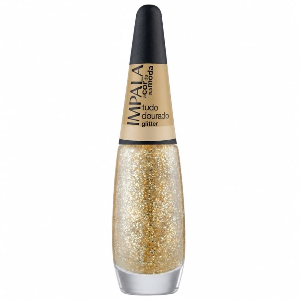Esmalte |mpala a Cor da Moda Tudo Dourado Gliter 75ml