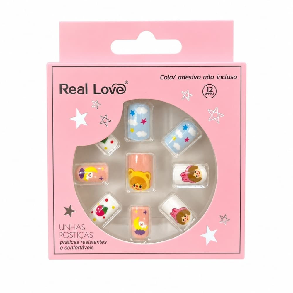 Postiça Infantil Real Love 02 12 unidades