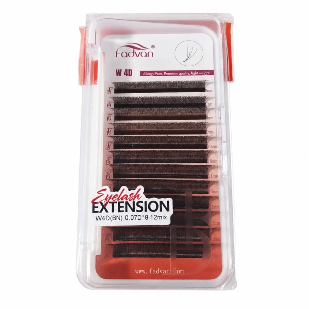 Cílios Fadvan Lashes Marrom 4DW 0.07D 8-12 mix