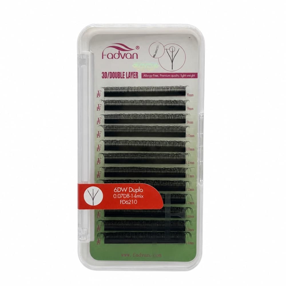 Cílios Fadvan Lashes 6DW (Duplo) 0.07D 8-14mm