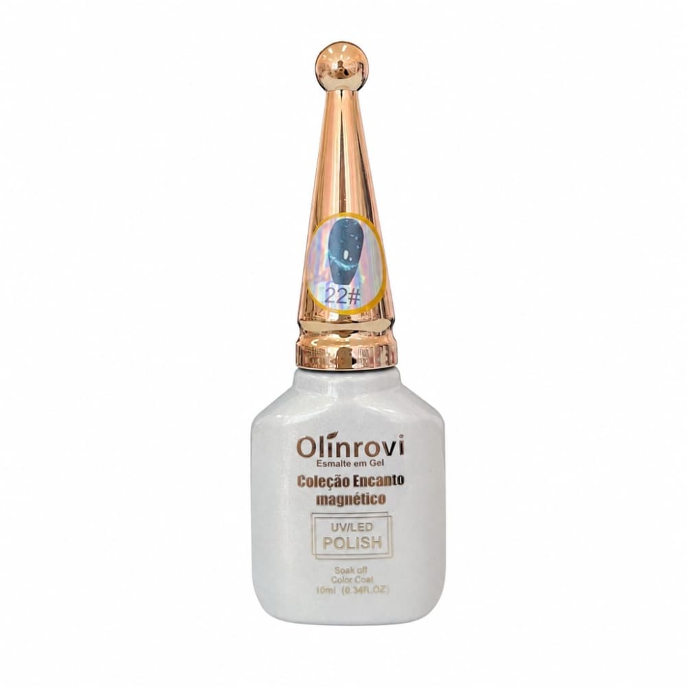 Esmalte em Gel Coleção Encanto Magnético Olínrovi Azul 10ml 022