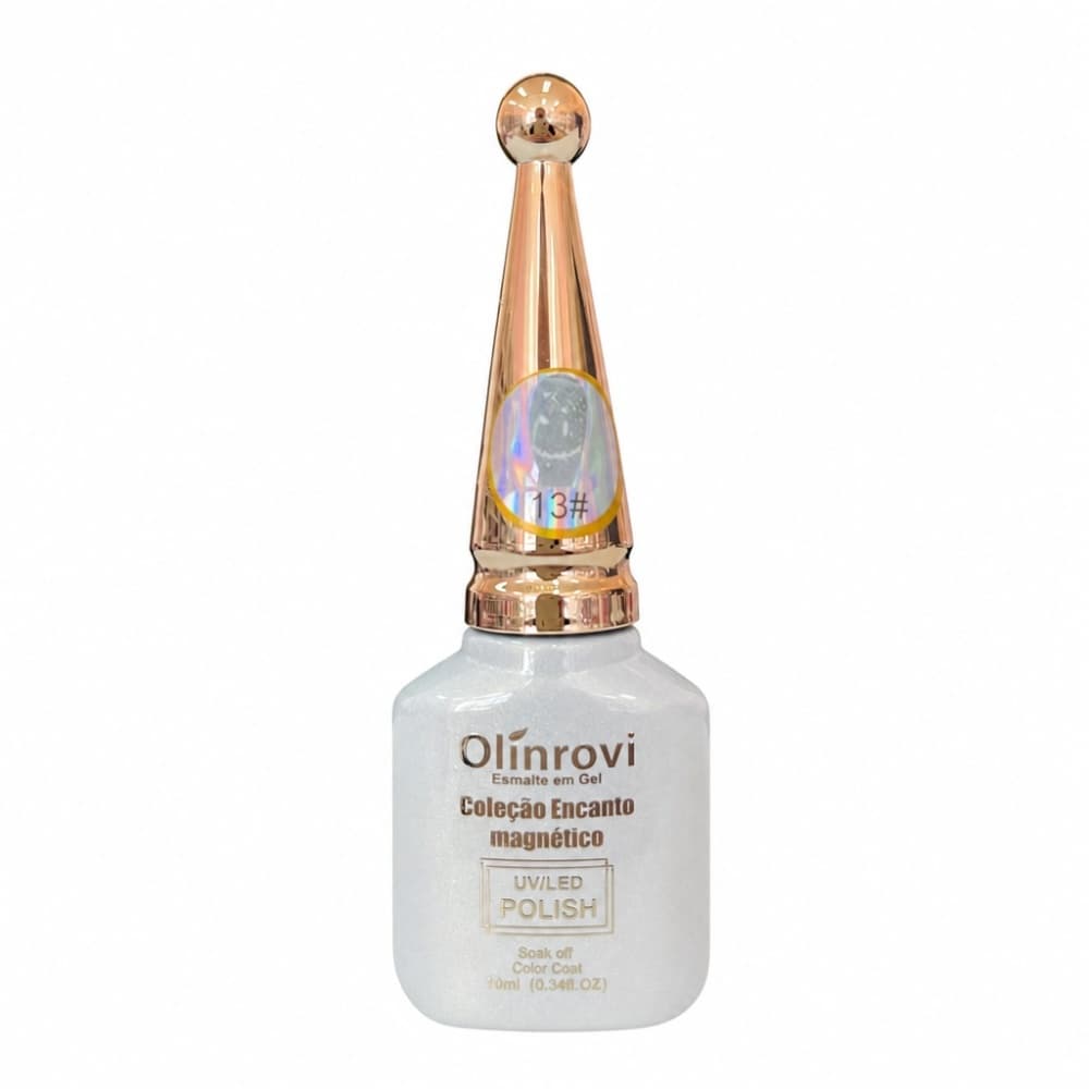 Esmalte em Gel Coleção Encanto Magnético Olínrovi Prata 10ml 013