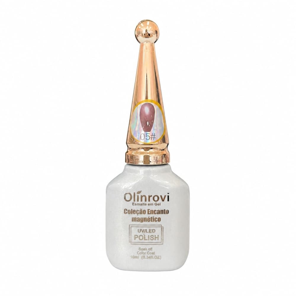 Esmalte em Gel Coleção Encanto Magnético Olínrovi Rosa 10ml 005