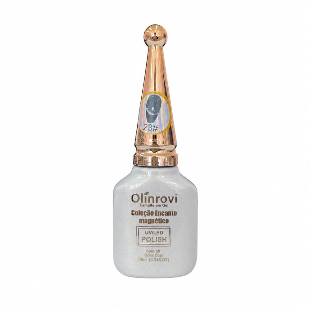 Esmalte em Gel Coleção Encanto Magnético Olínrovi Cinza 10ml 023