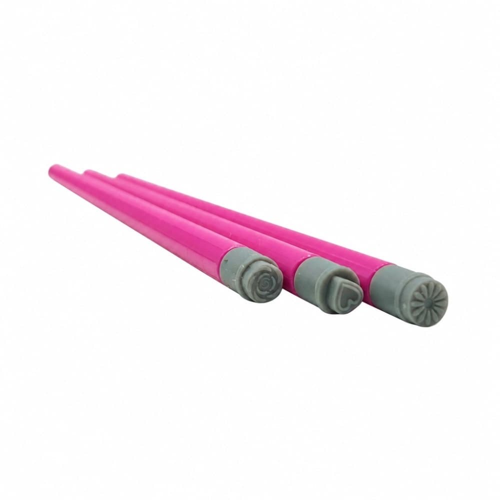 Kit Caneta Carimbo para Nail Art 3 unidades