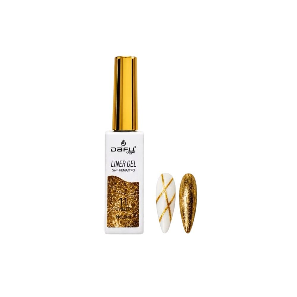 Esmalte em Gel Line Art Dafu Dourado 8ml 011