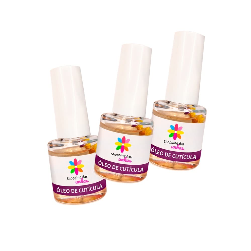 Kit 3 Óleos de Cutículas Shopping das Unhas 10ml