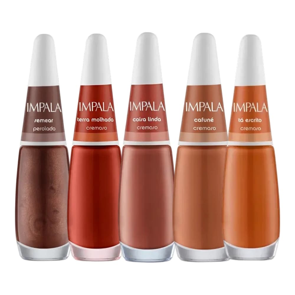 Kit Esmaltes Impala Terracota 5 unidades