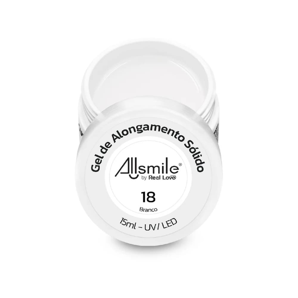 Gel Solido Real Love by Allsmile Branco 18 15ml