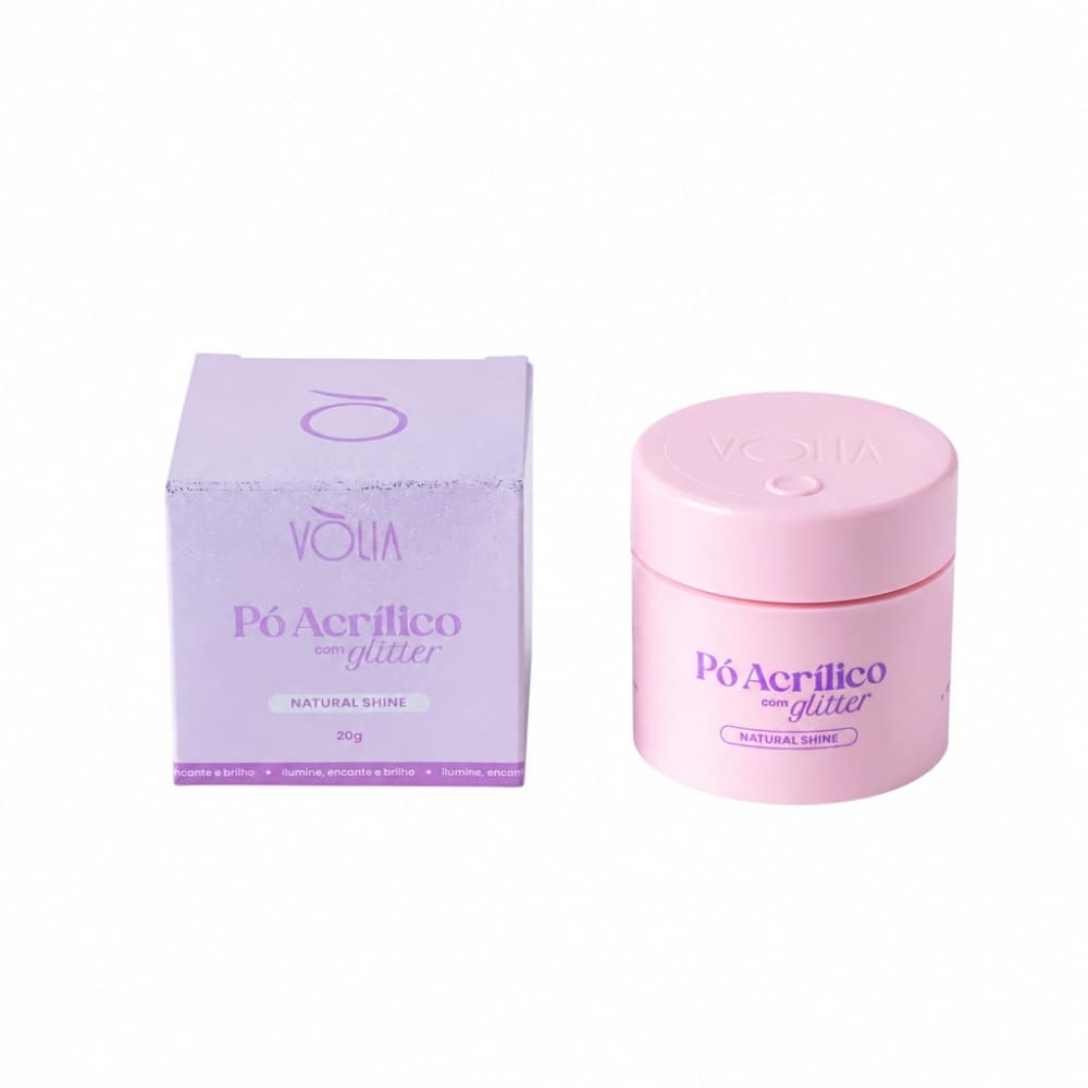 Po Acrilico com Glitter Volia Natural Shine 20g