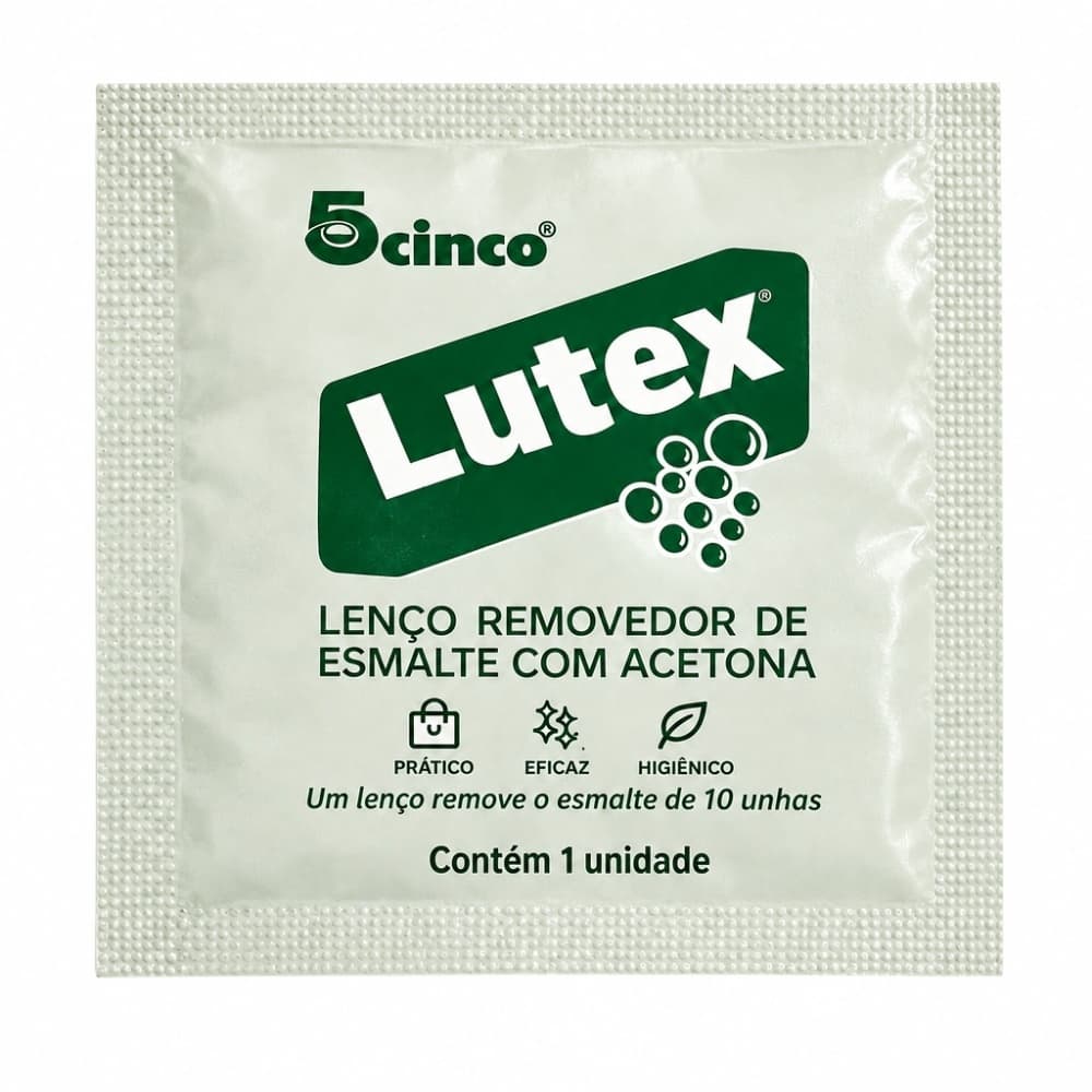 Lenço Removedor de Esmalte Cinco Com Acetona 1 Unidade