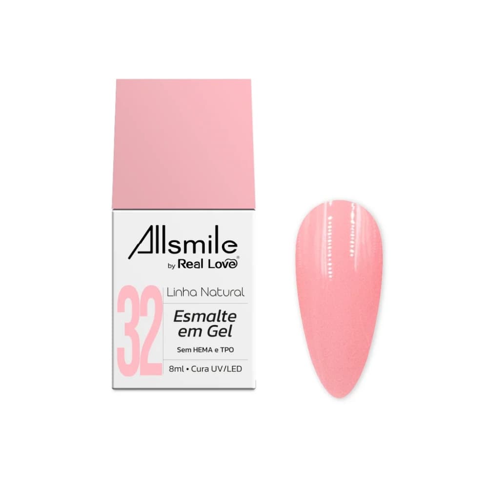 Esmalte em Gel Allsmile Rosa 10ml 032