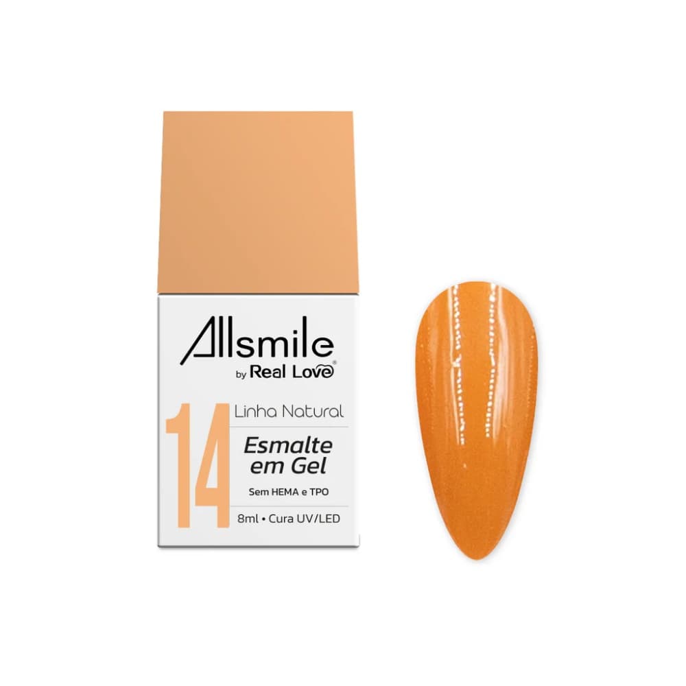 Esmalte em Gel Allsmile Amarelo Queimado 10ml 014