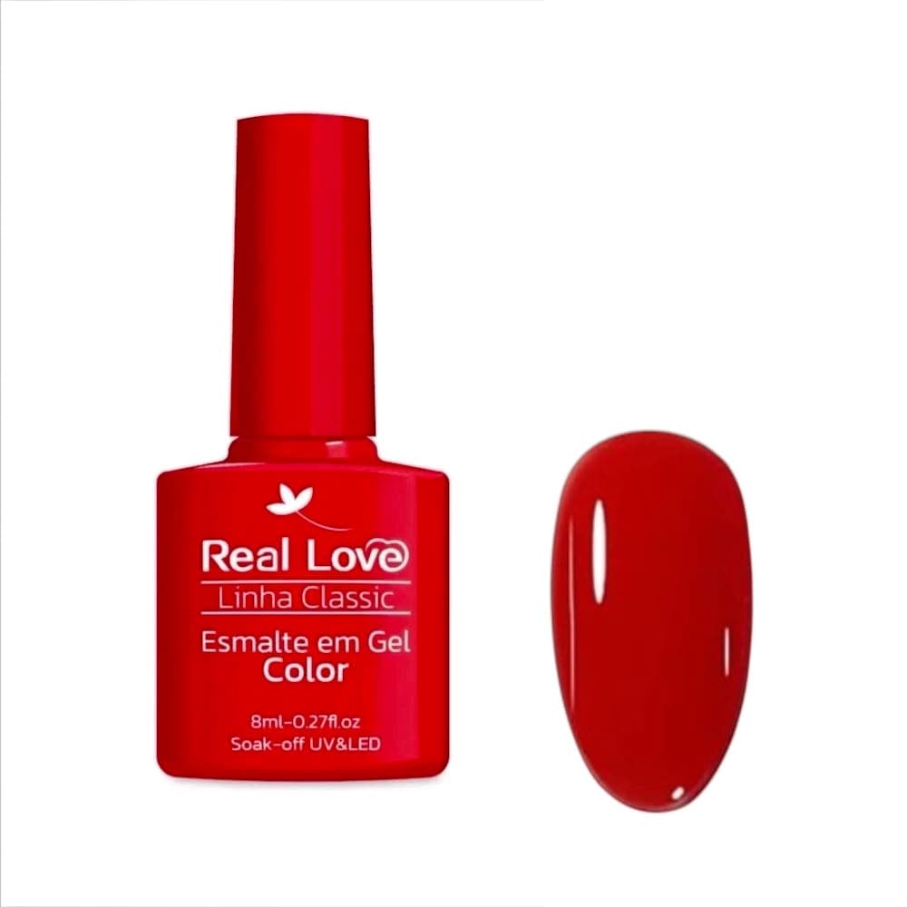 Esmalte em Gel Real Love Classic Vermelho 8ml 043