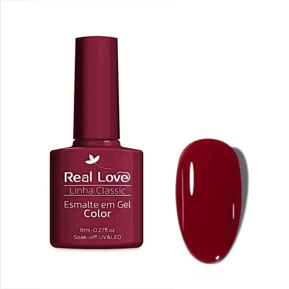 Esmalte em Gel Real Love Classic Vermelho Cereja 8ml 206