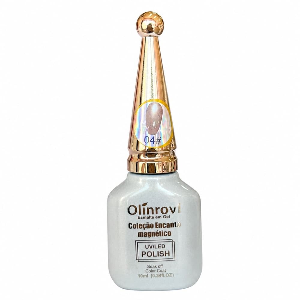 Esmalte em Gel Coleção Encanto Magnético Olínrovi 10ml Rosa 004