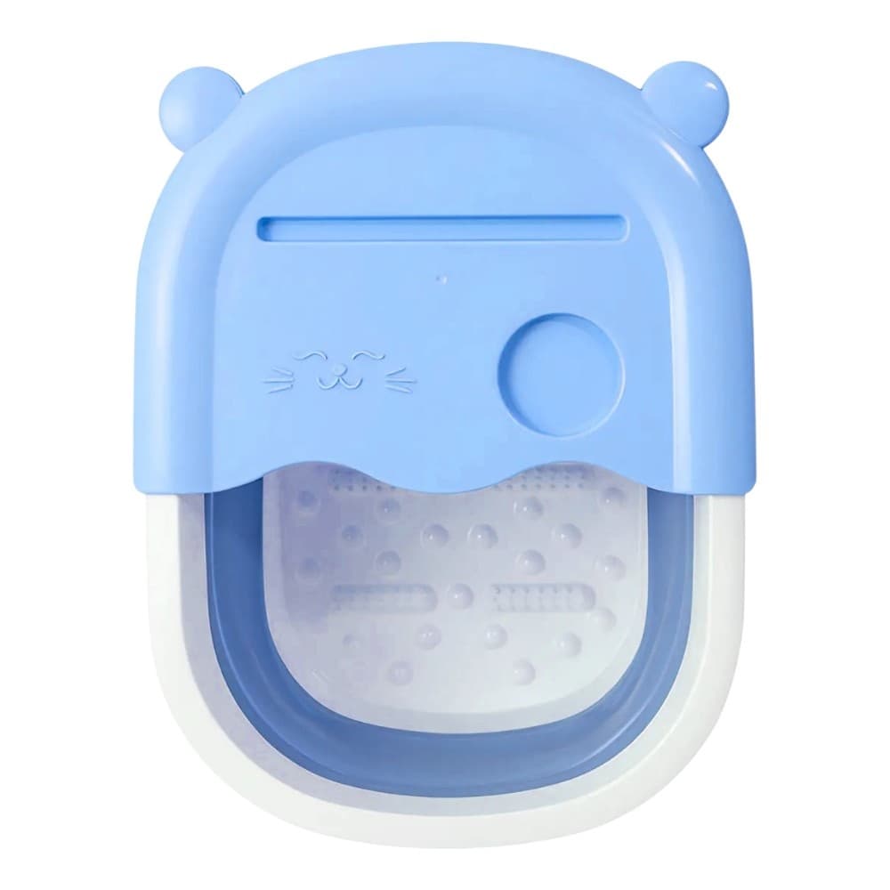 Bacia Pedicure Dobrável Azul