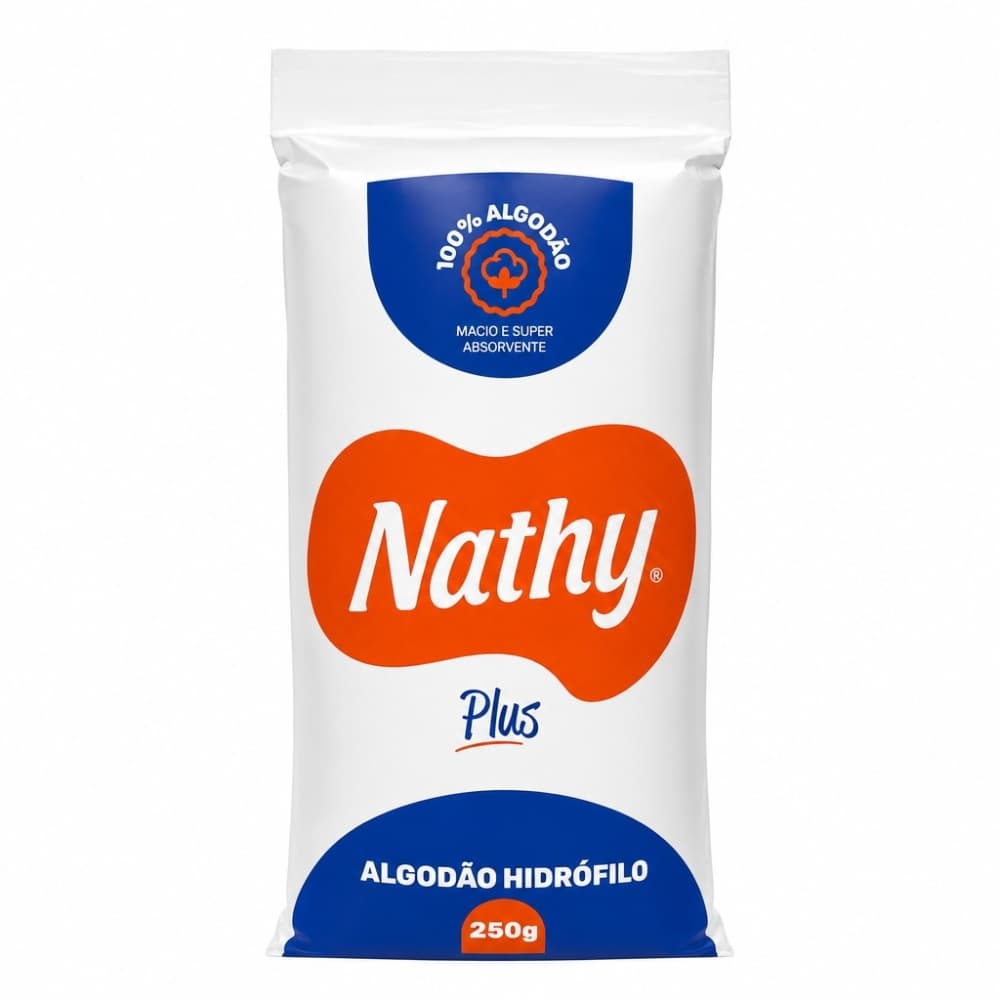 Algodão Hidrófilo em Rolo Nathy 250g