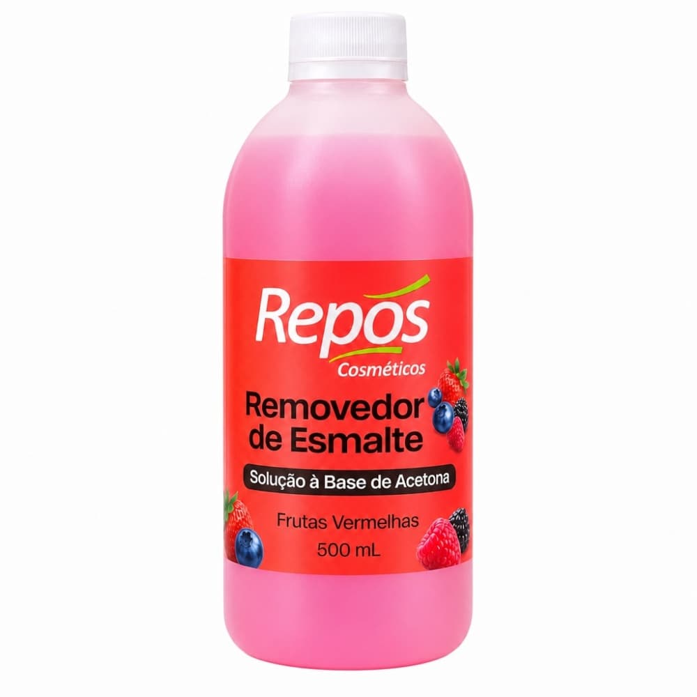 Removedor De Esmalte Repos C Acetona Frutas vermelhas 500ml