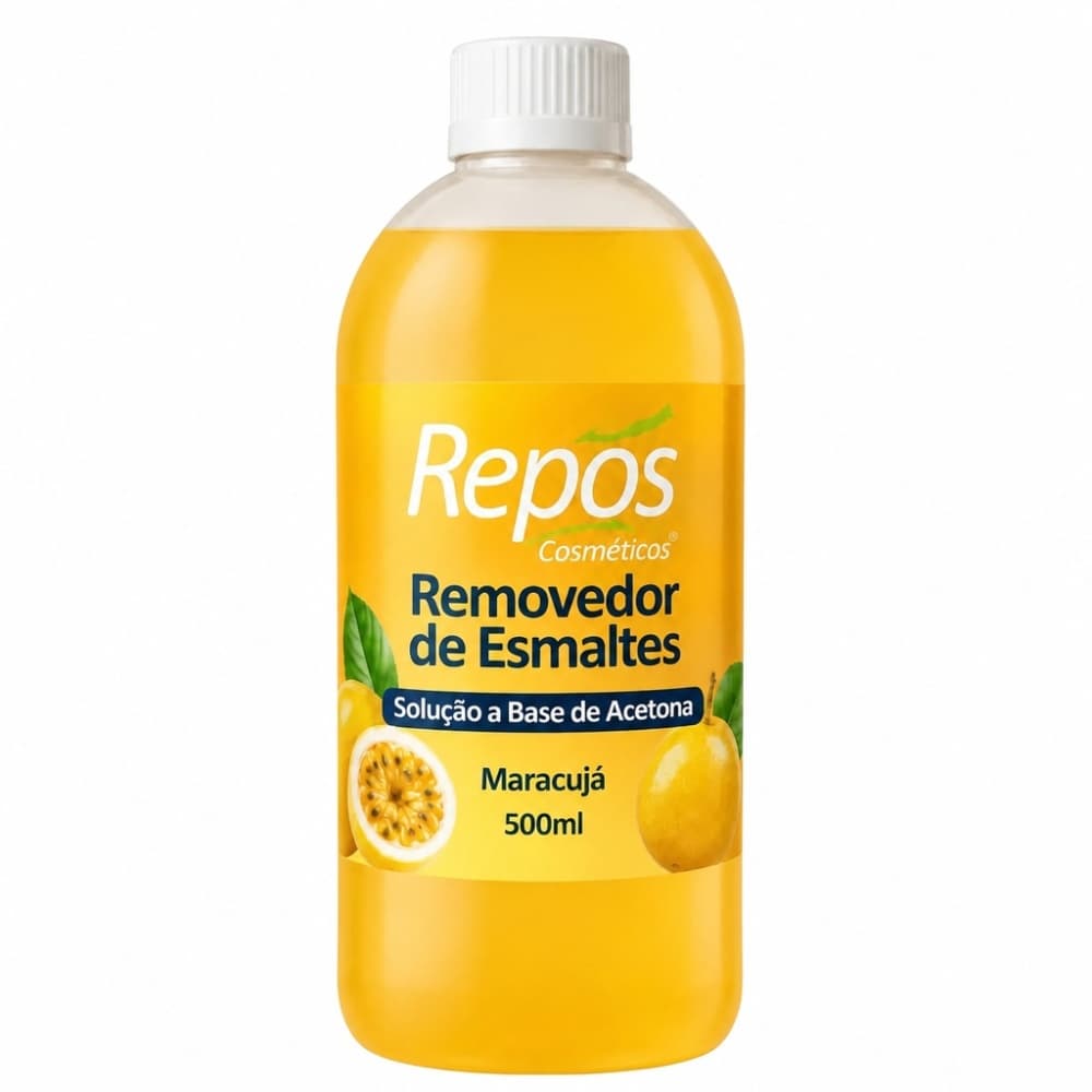 Removedor de Esmalte Repos com Acetona Maracujá 500ml