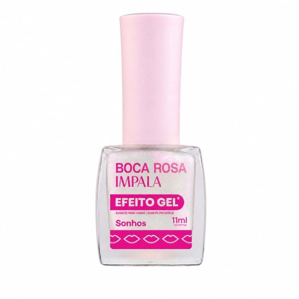 Esmalte Impala Boca Rosa Efeito Gel Sonhos 11ml