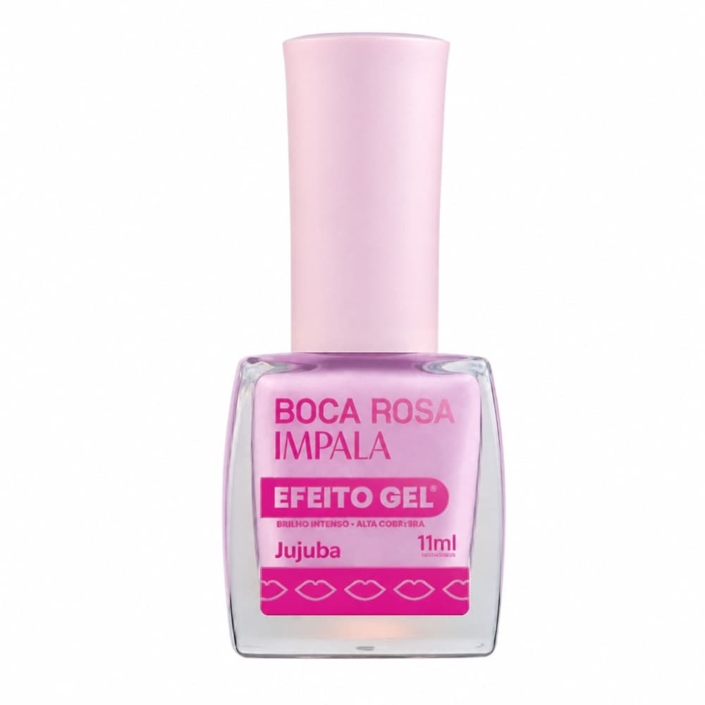 Esmalte Impala Boca Rosa Efeito Gel Jujuba 11ml