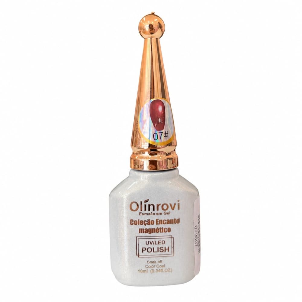 Esmalte em Gel Coleção Encanto Magnético Olínrovi Vermelho 10ml 007