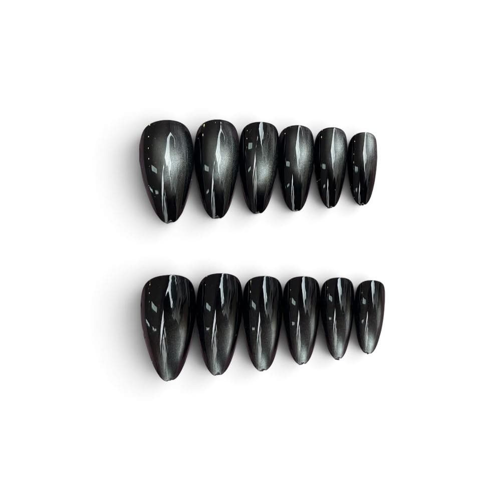 Postiça Almond Preto Nice Beauty 12 peças