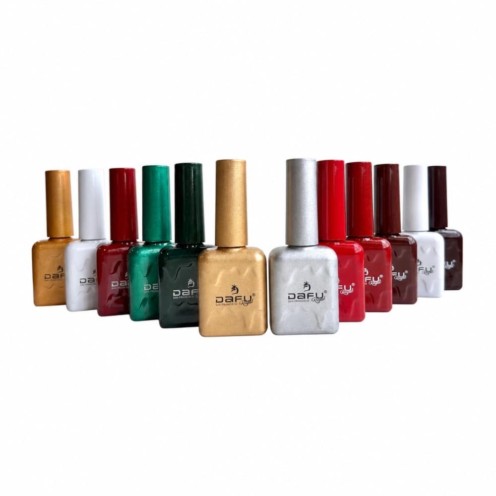 Kit Esmaltes em Gel Dafu Coleção Natal 12 unidades