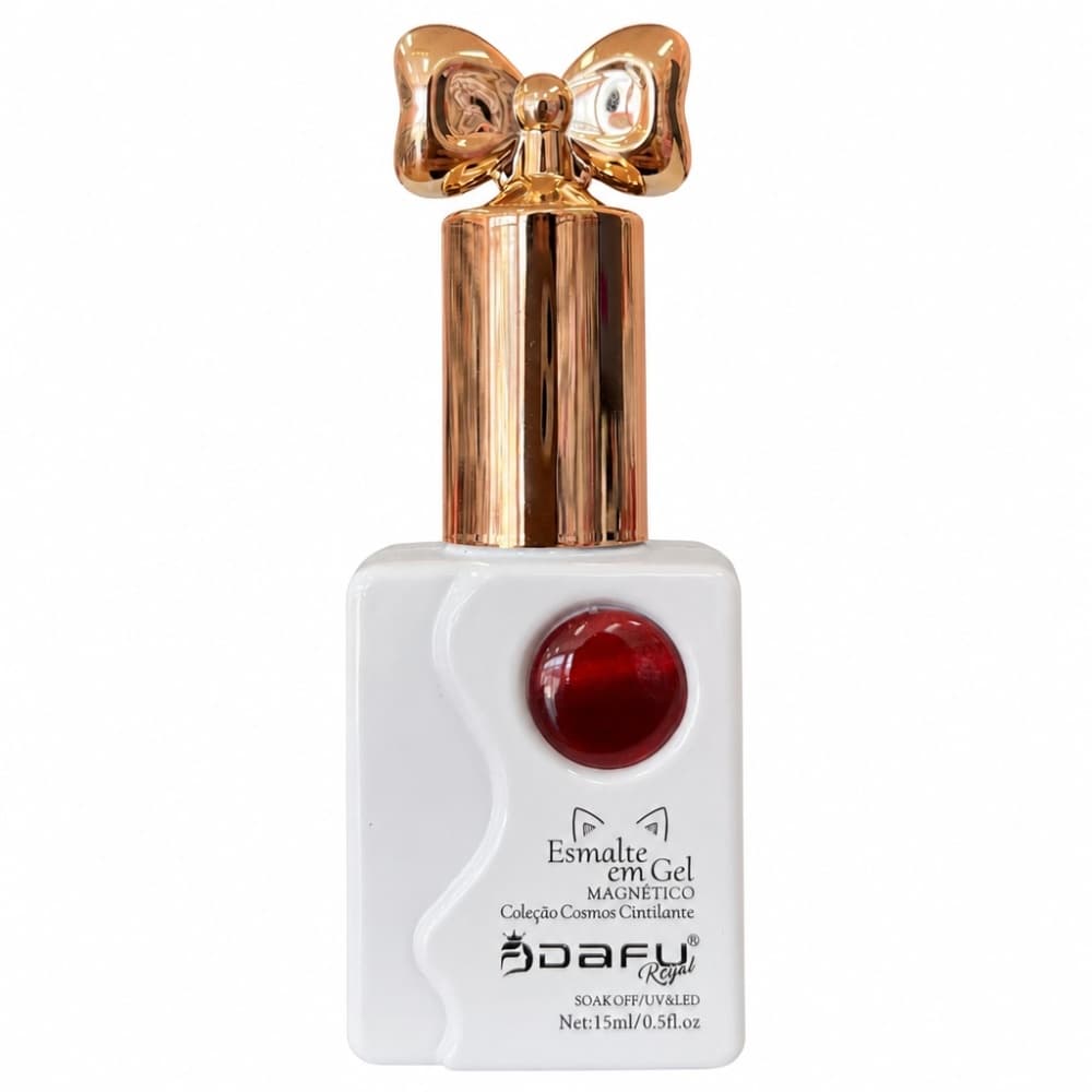 Esmalte em Gel Dafu Magnetico Coleção Cosmos Vermelho 10ml Cor 023