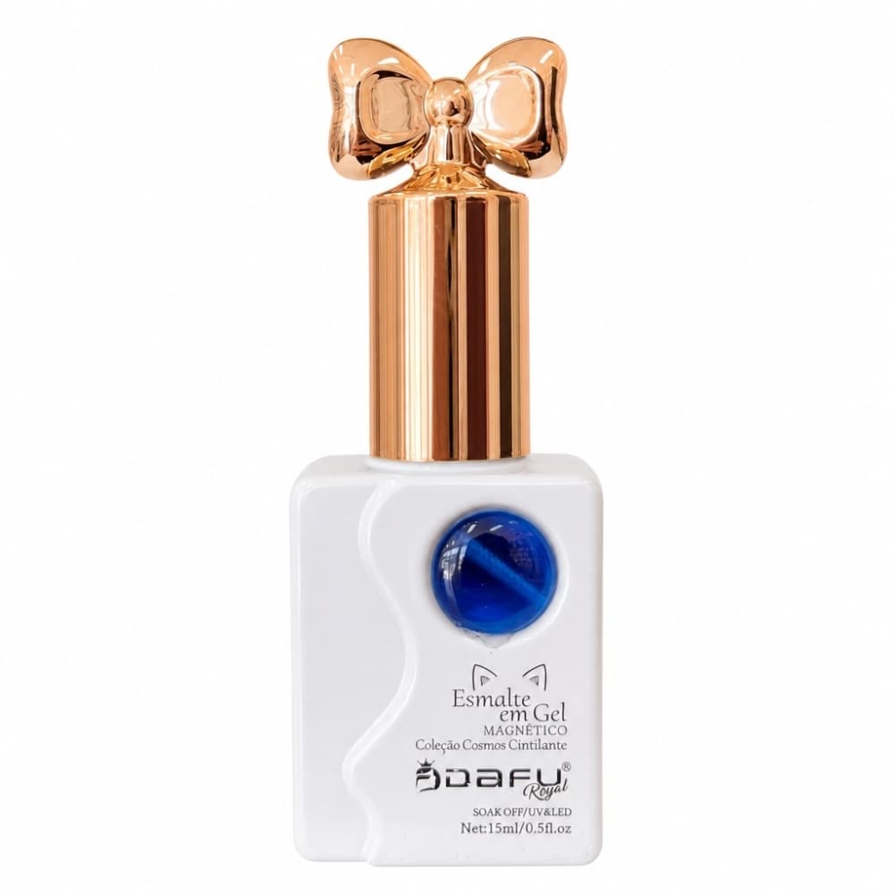 Esmalte em Gel Dafu Magnetico Coleção Cosmos Azul 10ml Cor 025