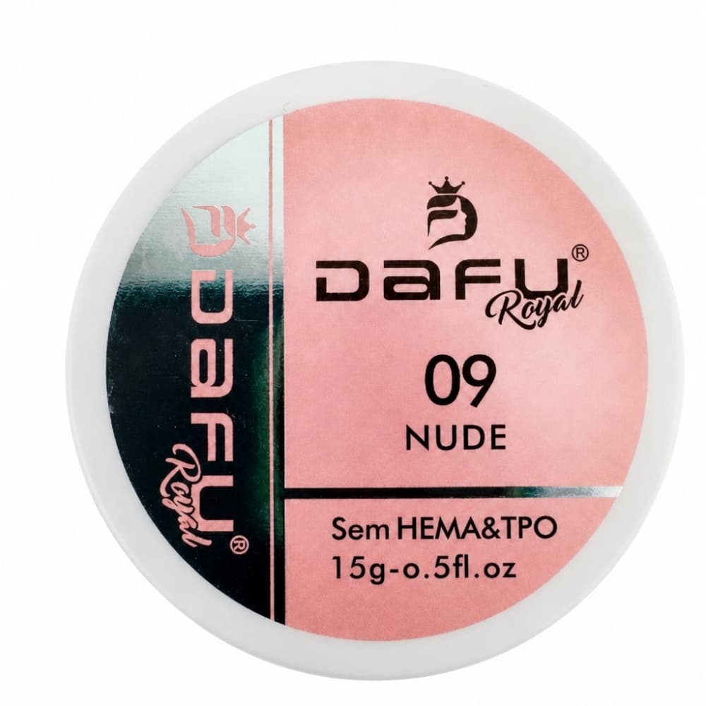 Gel Construtor com Glitter Nude 09 Dafu 15g