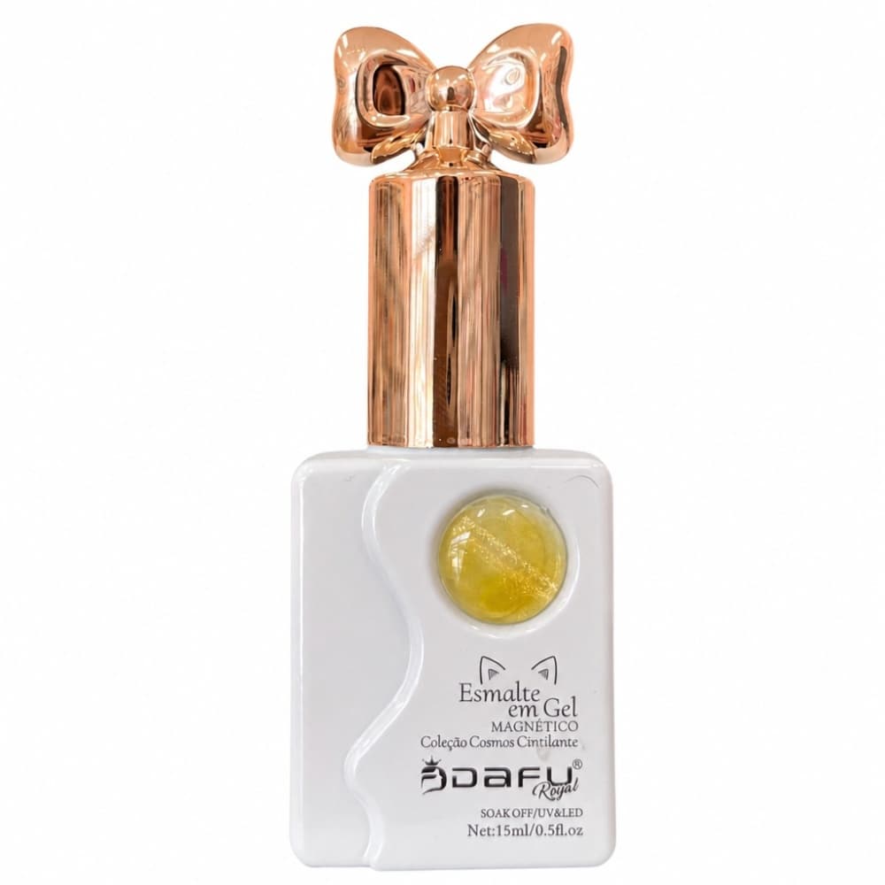 Esmalte em Gel Dafu Magnetico Coleção Cosmos Amarelo 10ml Cor 019