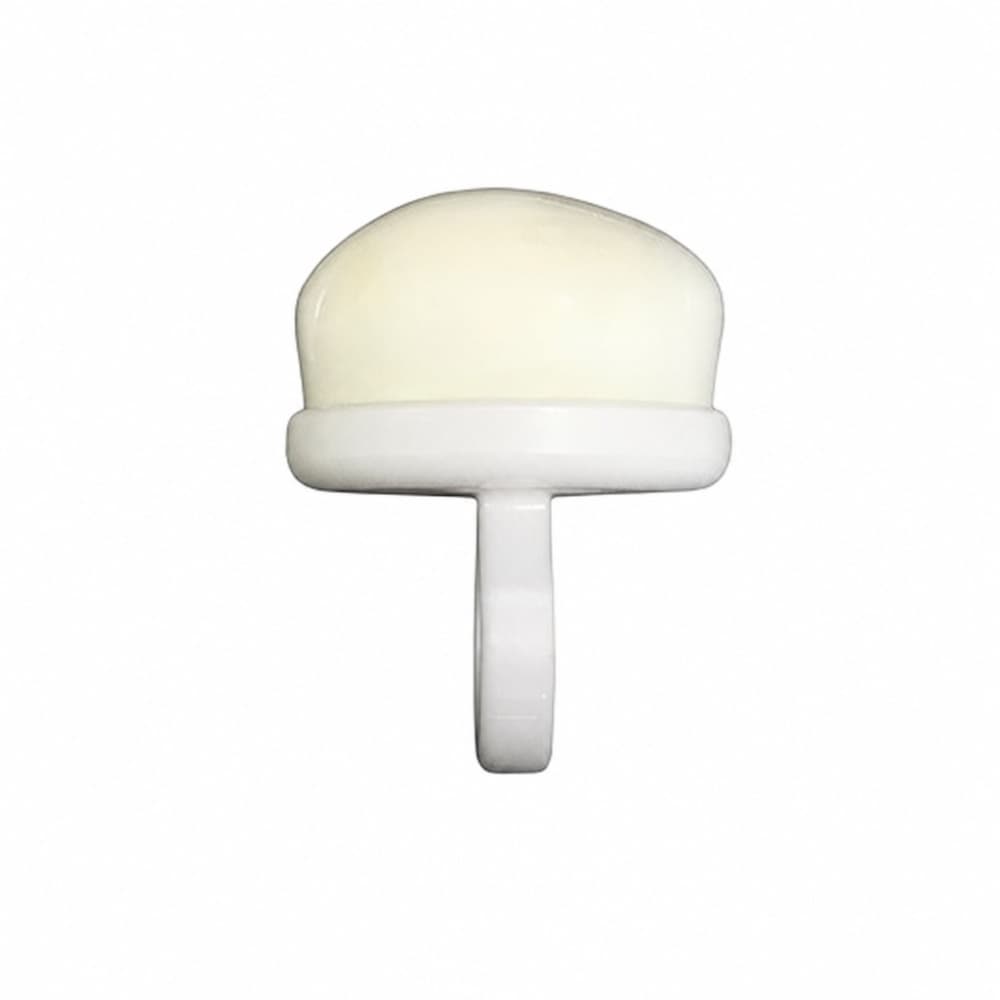 Anel Pompom Espanador de Pó Para Unhas Branco